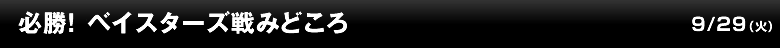 必勝！ ジャイアンツ戦みどころ