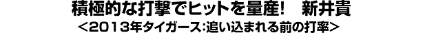 代打の神様は一日にして成らず・桧山進次郎＜年度別代打成績＞