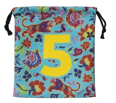 シークレット バティック風 巾着 (全12種)